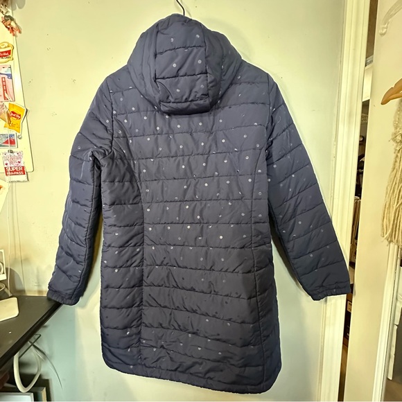 WINDRIVER Hyper-Dri Water Repellent Breathable Long Puffer Navy Blue Jacket - Picture 8 of 10